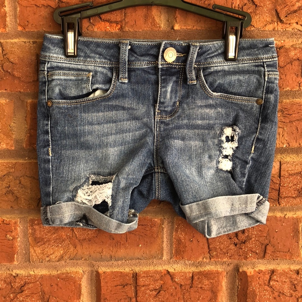 Denim shorts